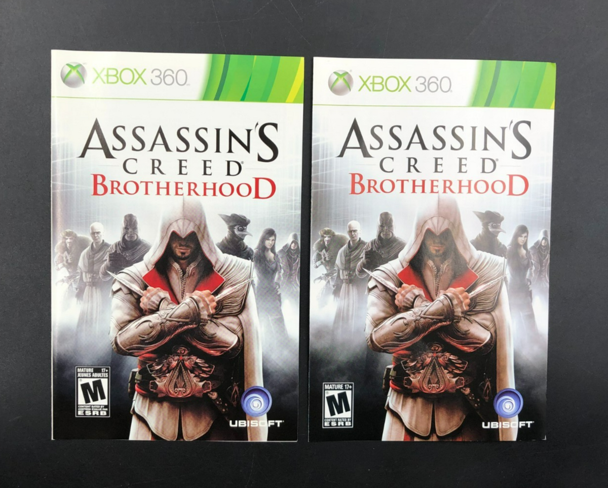 Assassin's Creed: Brotherhood (Microsoft XBOX 360) w/ EN/FR Manuals
