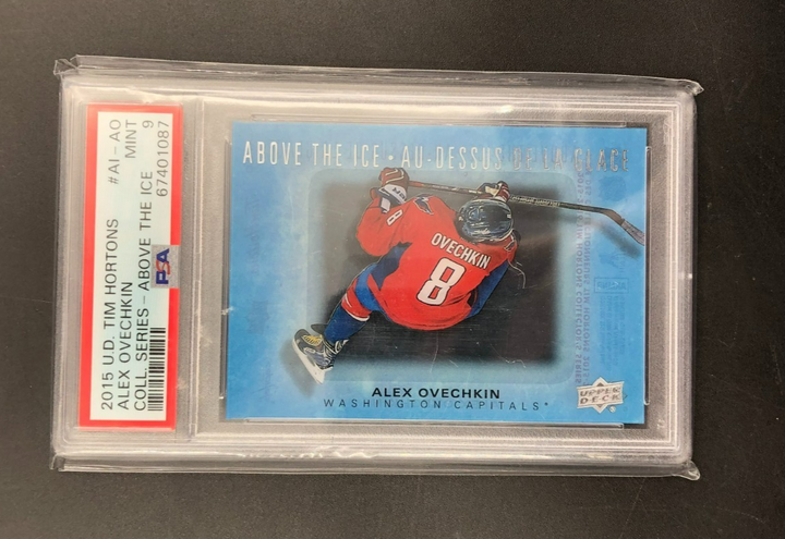 2015 Upper Deck Tim Hortons Above The Ice Alex Ovechkin No. AI-AO PSA 9 MINT