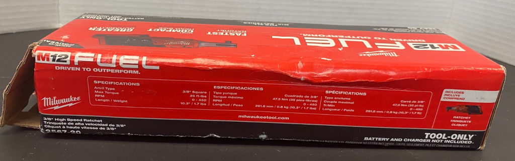 MILWAUKEE 3/8" HIGH SPEED RATCHET 2567-20 *OPEN BOX, NEW, SEE PICS*