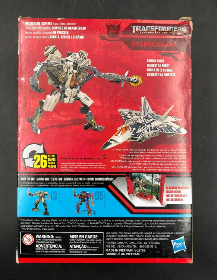TOMY Studio Series #21 Transformers: ROTF - Starscream Voyager Class Figure -NEW