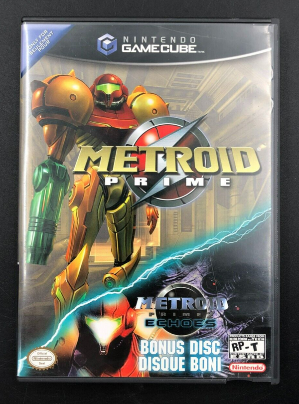Metroid Prime + Echoes Bonus Disc Nintendo GameCube w/ Manual