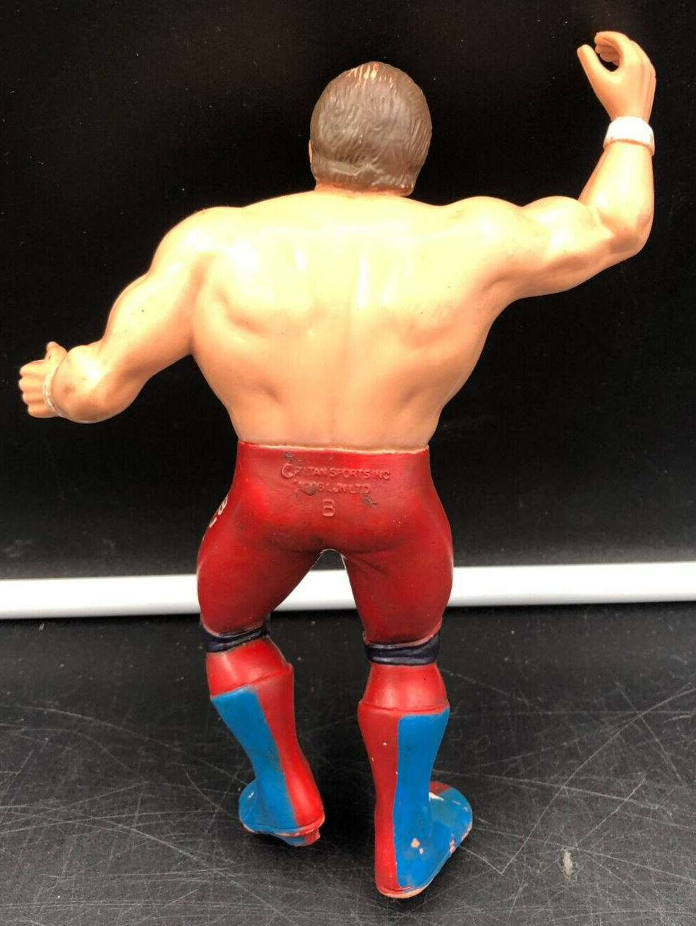 1986 Titan Sports LJN WWF 8" BRITISH BULLDOG DYNAMITE KID (Slicked Hair) Figure