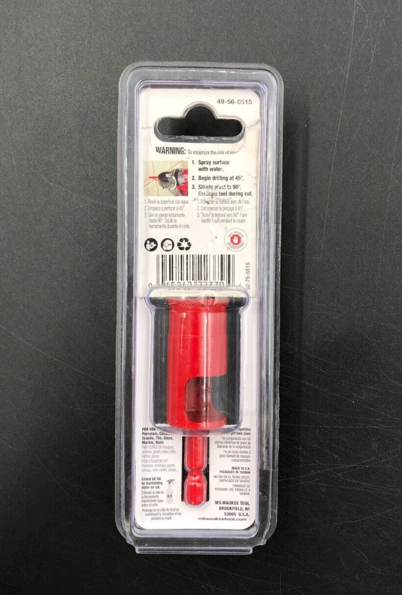 Milwaukee Diamond Plus 3/4"/20mm One-Piece Hole Saw - Red (49-56-0515) - NEW~~
