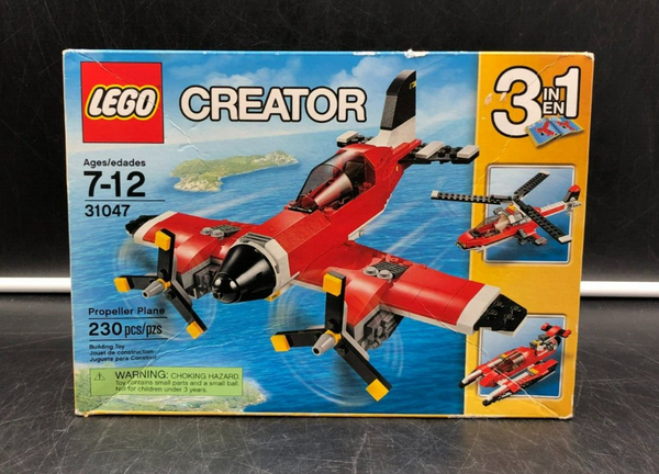 LEGO Creator 3 In 1 Propeller Plane/Helicopter/Speed Boat 230pcs (31047) - NEW