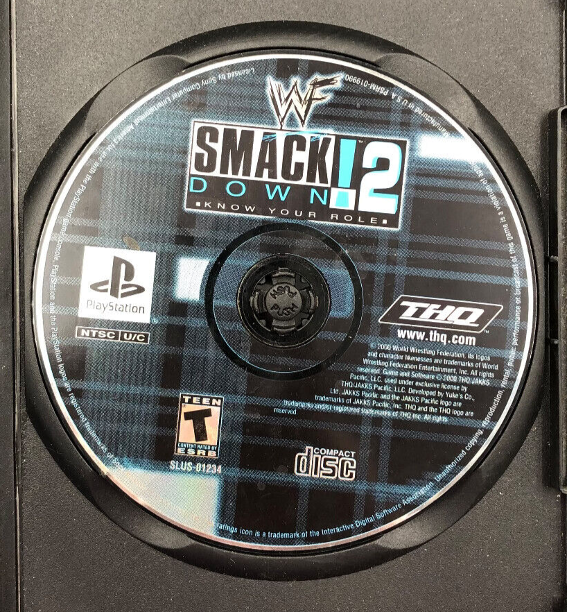 WWF SmackDown! 2: Know Your Role (Sony Playstation 1) Original Disc Only
