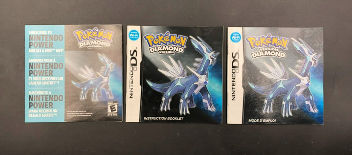 Pokemon: Diamond Version (Nintendo DS) in Case w/ Manuals + Insert