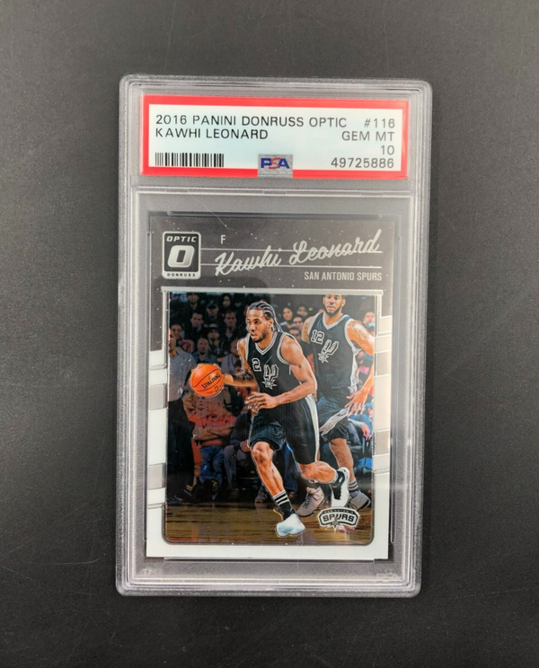 2016 Panini Donruss Optic Kawhi Leonard #116 PSA 10 GEM MINT