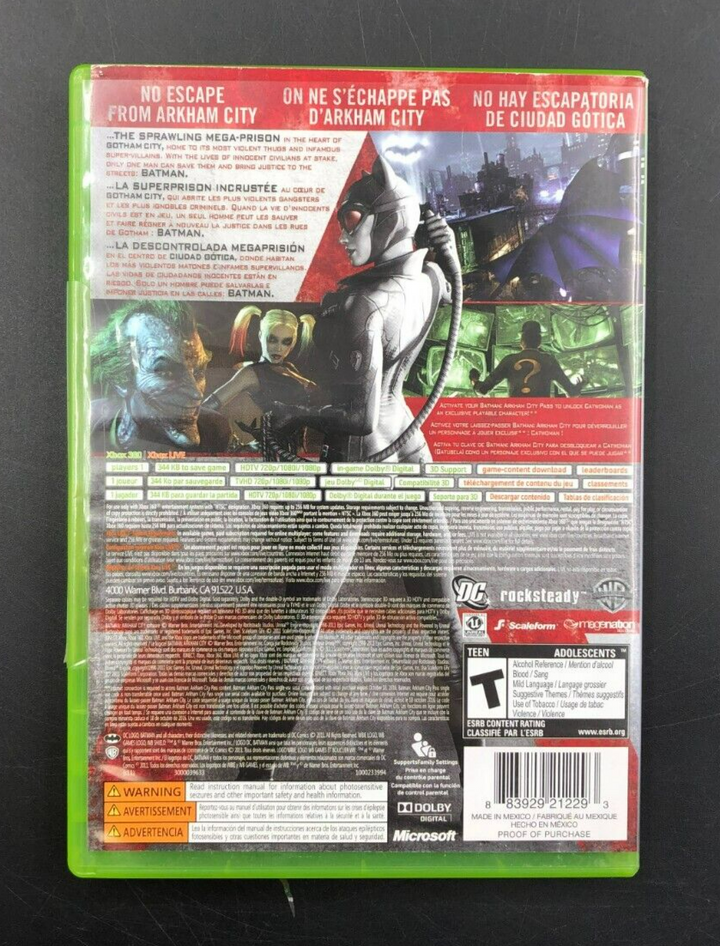 Batman: Arkham City (XBOX 360) w/ Manual