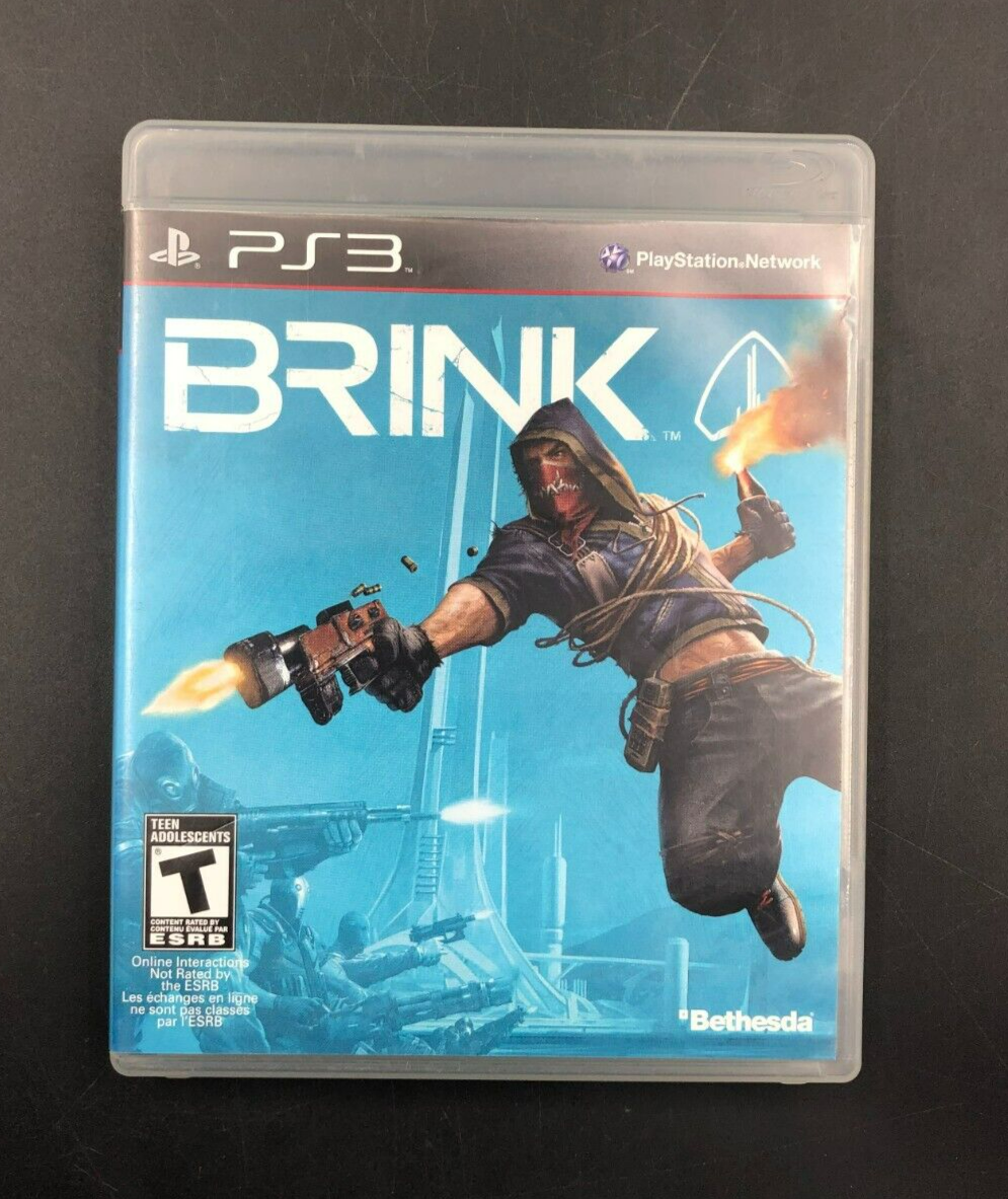 Brink (PlayStation 3, PS3) w/ EN/FR Manuals + Insert