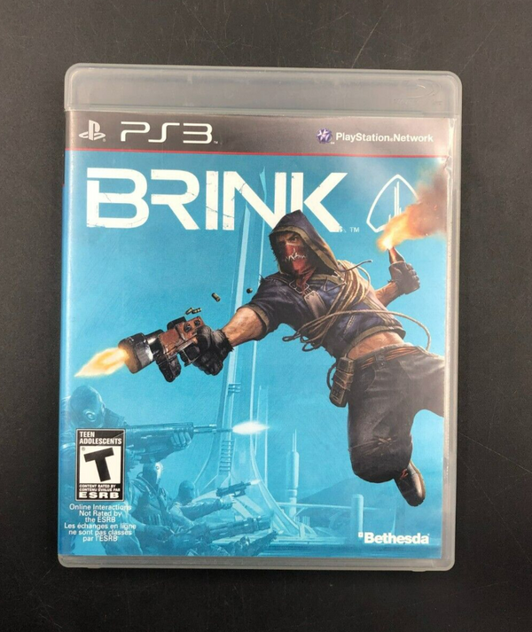 Brink (PlayStation 3, PS3) w/ EN/FR Manuals + Insert