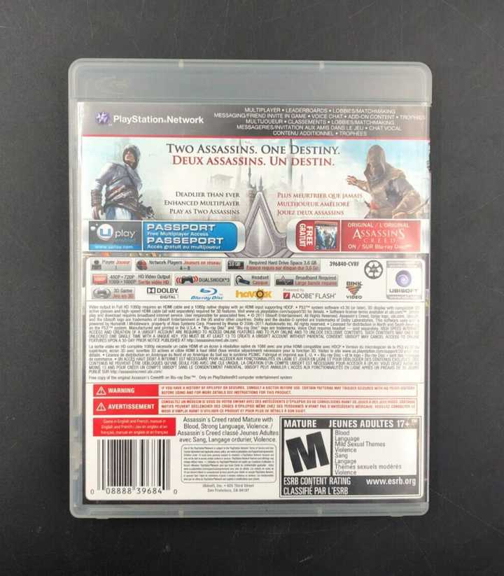 Assassin's Creed: Revelations - Signature Edition (PlayStation 3, PS3) w/ Manual