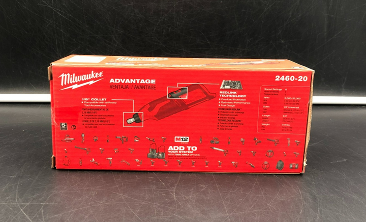 Milwaukee 2460-20 M12 Cordless Rotary Tool (Tool-Only) - BRAND NEW