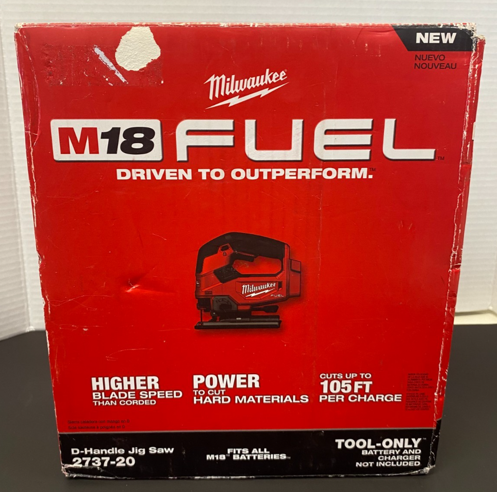 MILWAUKEE M18 FUEL D-HANDLE JIG SAW w/Box 2737-20 *USED, SEE PICS*