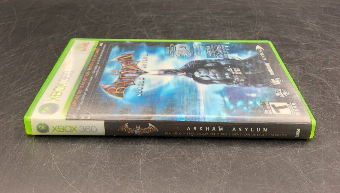 Batman: Arkham Asylum - Game of the Year Edition 3D Cover (XBOX 360) w/ Manual