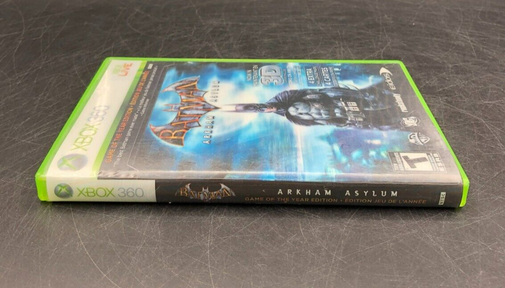 Batman: Arkham Asylum - Game of the Year Edition 3D Cover (XBOX 360) w/ Manual