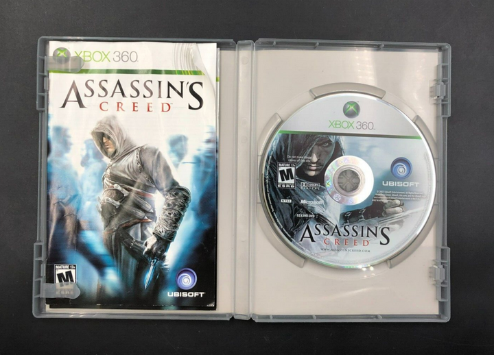 Assassin's Creed (Microsoft XBOX 360) in Case w/ Manual + Bonus Disc