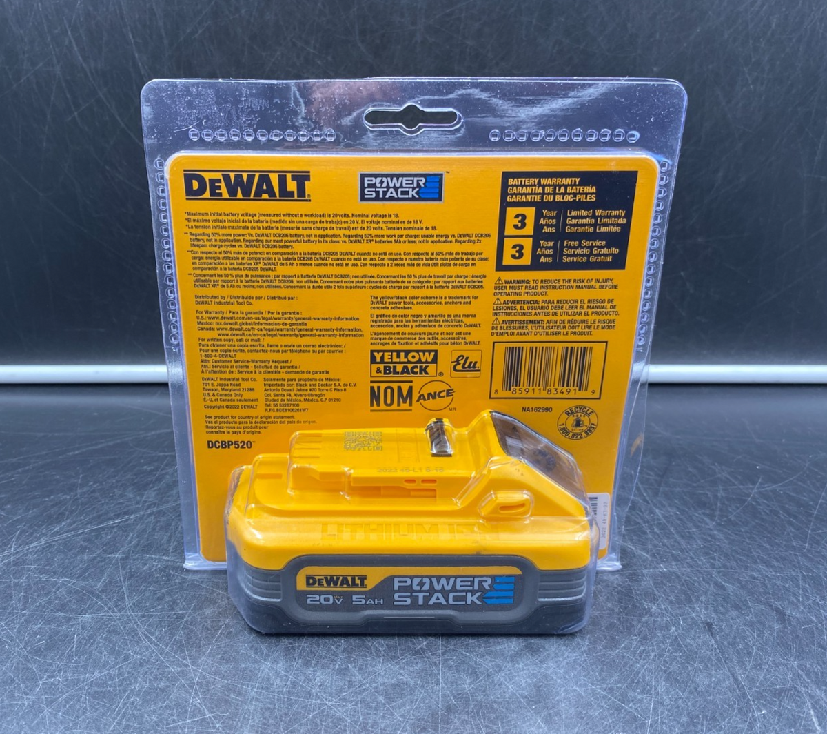 DeWalt DCBP520 Powerstack 20V Max 5Ah Battery Pack - NEW