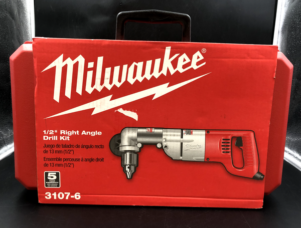MILWAUKEE 1/2" Right Angle Drill Kit 3107-6 *BRAND NEW, SEALED*