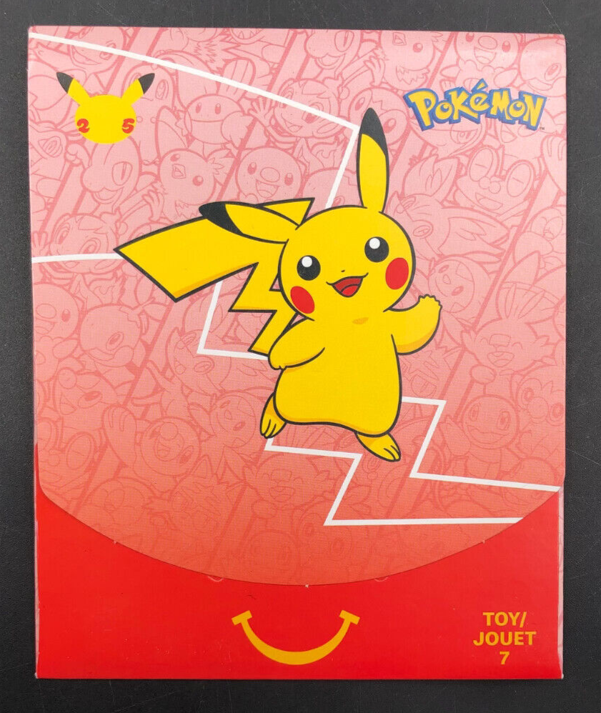 2021 POKEMON 25th Anniversary McDonald's Happy Meal Booster Pack Toy 7 *NEW*