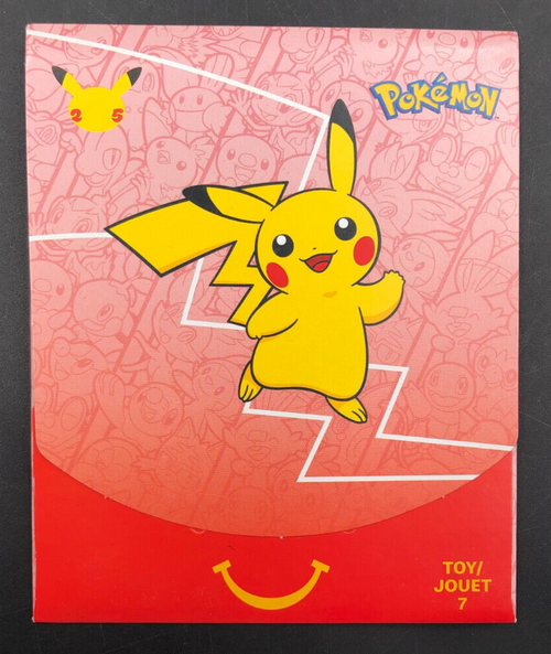 2021 POKEMON 25th Anniversary McDonald's Happy Meal Booster Pack Toy 7 *NEW*