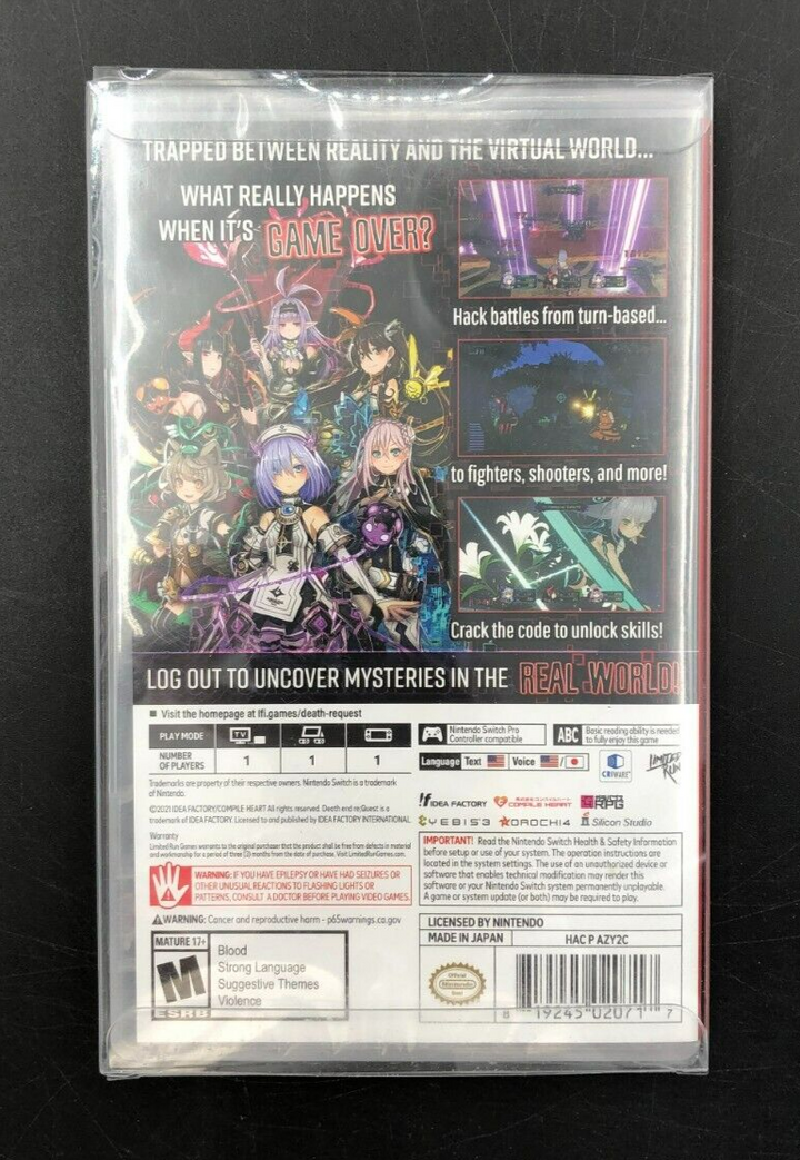 Death End re;Quest (Nintendo Switch) w/ Case - NEW SEALED