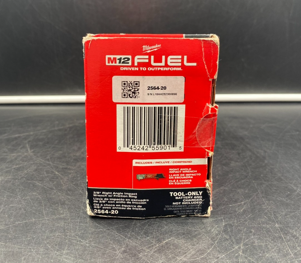 Milwaukee 2564-20 M12 Fuel 3/8" Right Angle Impact Wrench w/ Friction Ring - NEW