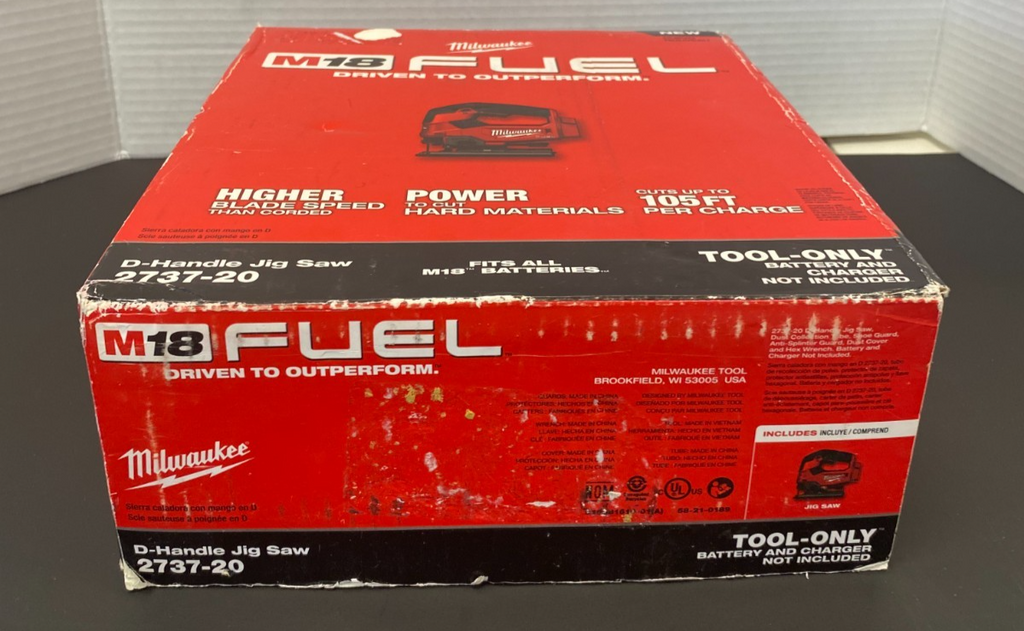 MILWAUKEE M18 FUEL D-HANDLE JIG SAW w/Box 2737-20 *USED, SEE PICS*