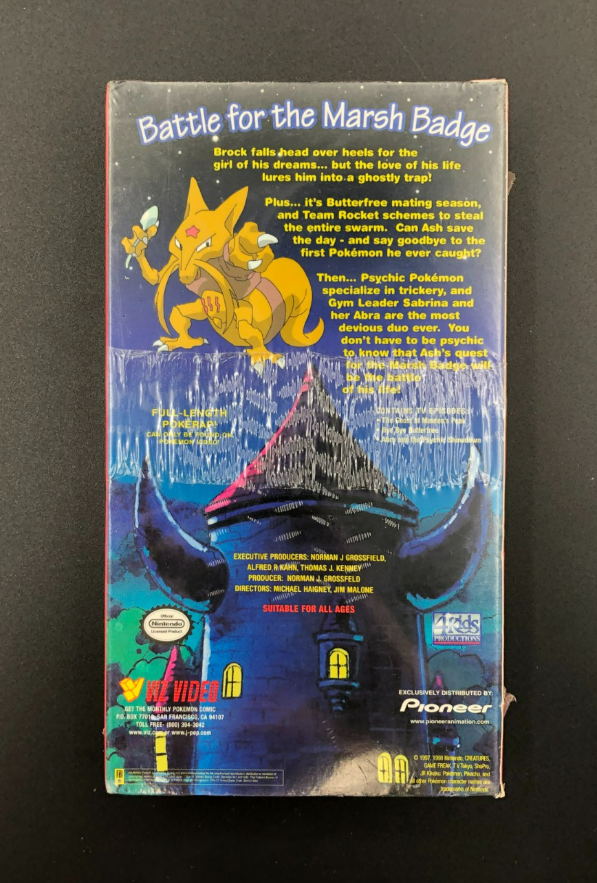 Pokemon Vol. 7: Psychic Surprise - Battle for the Marsh Badge (VHS Tape) - NEW