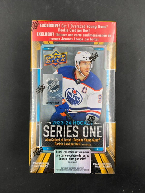 Upper Deck 2023-24 Hockey Series One NHL Trading Cards Blaster Box - NEW
