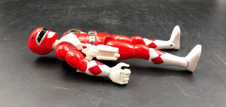 1993 Bandai Mighty Morphin Power Rangers - 8" Red Ranger Action Figure w/ Gun