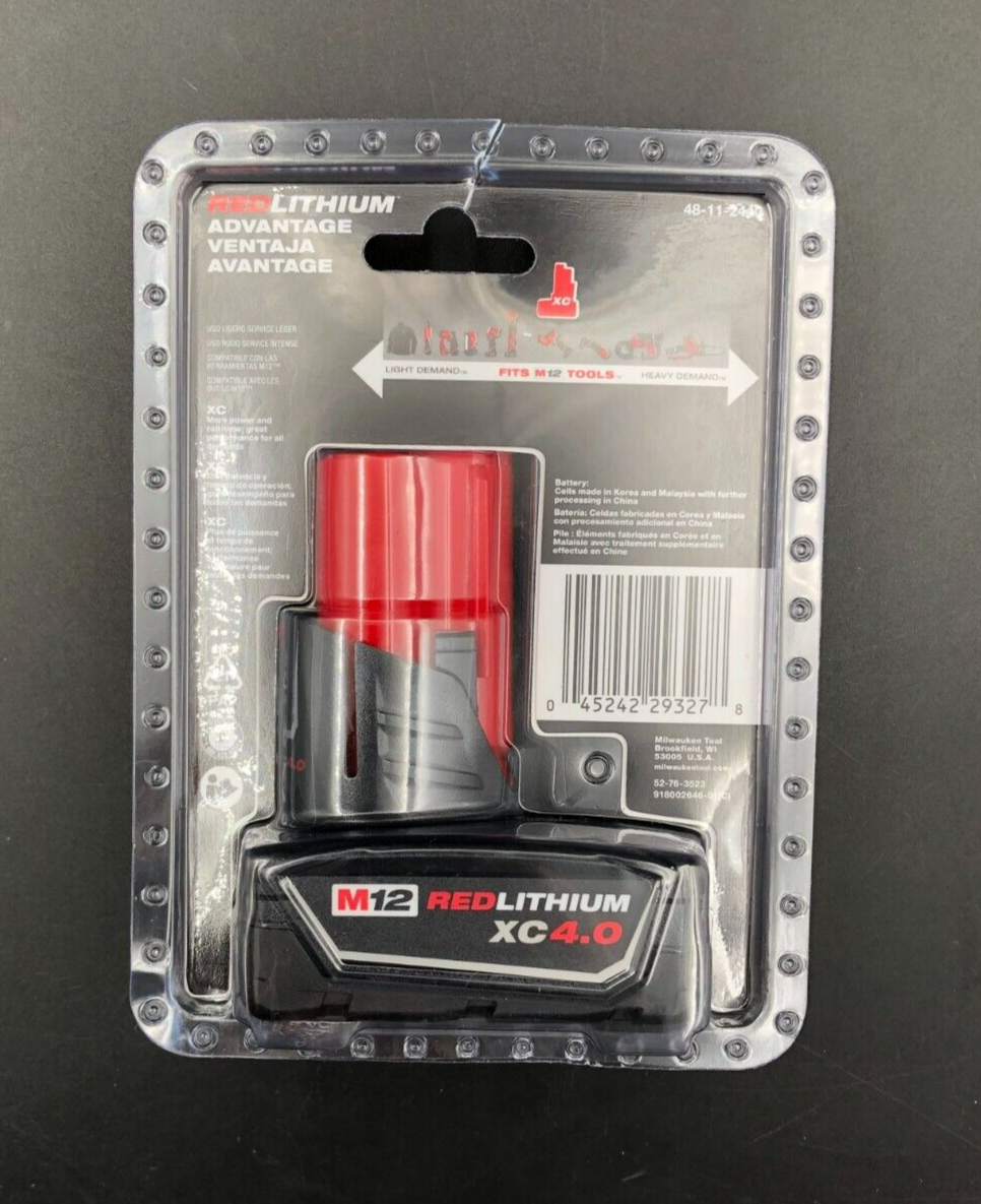 Milwaukee 48-11-2440 M12 Red Lithium XC 4.0 Battery Pack - BRAND NEW~~