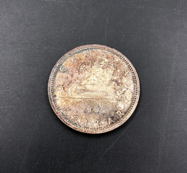1965 $1 Voyageur Silver Canada Dollar Coin Queen Elizabeth II
