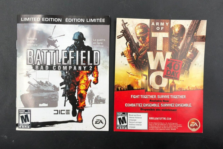 Battlefield: Bad Company 2 - Limited Edition (PlayStation 3, PS3) w/ Manual + Ad