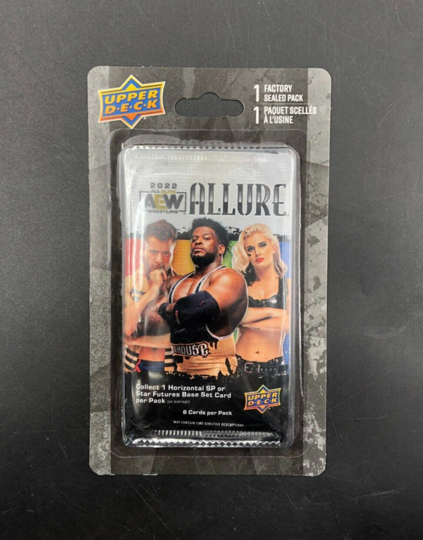 Upper Deck 2022 AEW All Elite Wrestling Allure Blister Pack 6 Cards - NEW~~