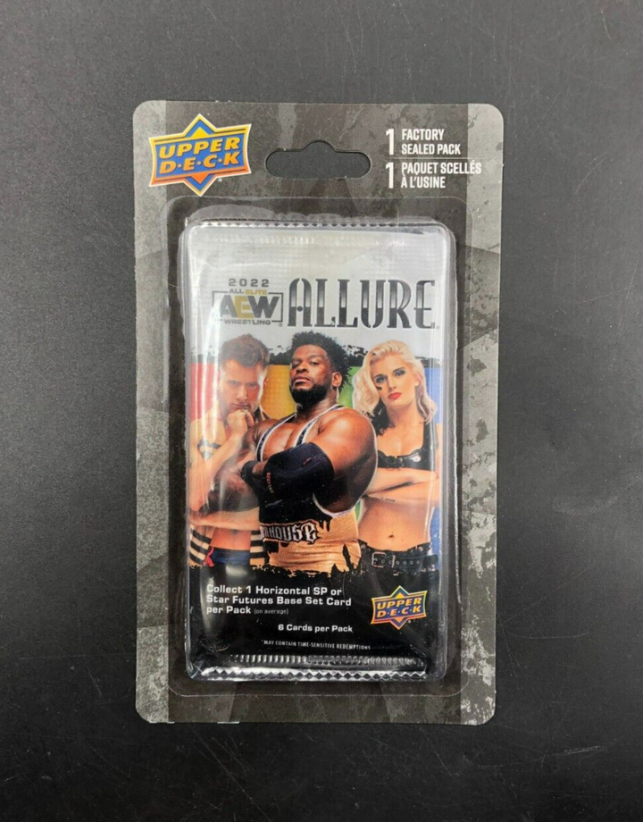 Upper Deck 2022 AEW All Elite Wrestling Allure Blister Pack 6 Cards - NEW~~
