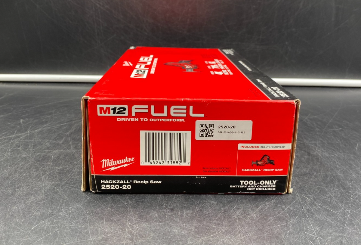 Milwaukee 2520-20 M12 Fuel Hackzall Reciprocating Saw (Tool-Only) - NEW