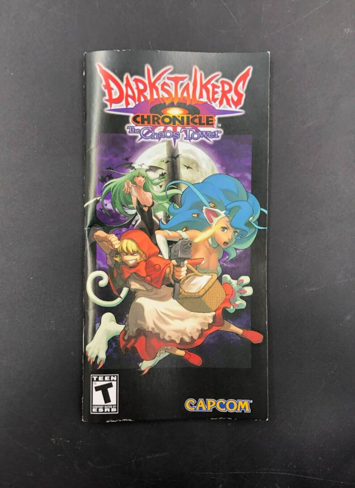 Darkstalkers Chronicle: The Chaos Tower (PlayStation Portable, PSP) w/ Manual