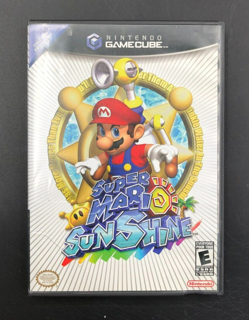Super Mario Sunshine (Nintendo GameCube) w/ Incomplete Manual