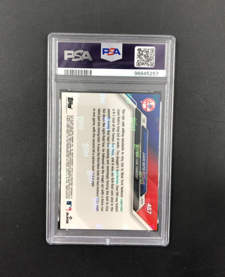 2024 Topps Now Juan Soto No. 457 PSA 9 MINT