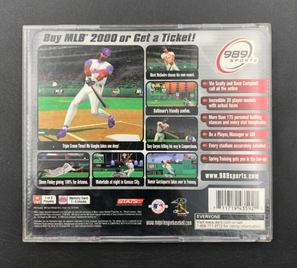 MLB 2000 Sony Playstation 1