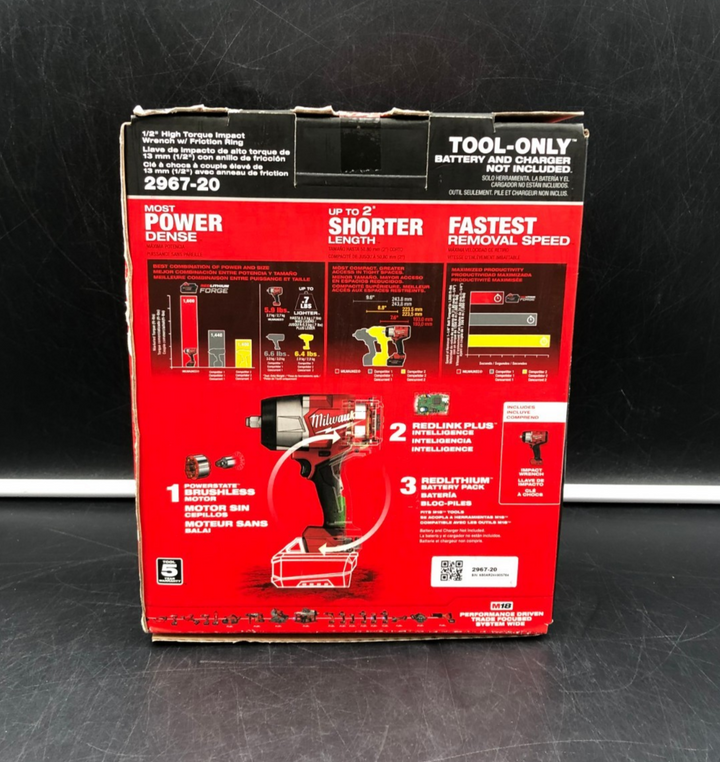 Milwaukee 2967-20 M18 Fuel 1/2" High Torque Impact Wrench (Tool-Only) - NEW