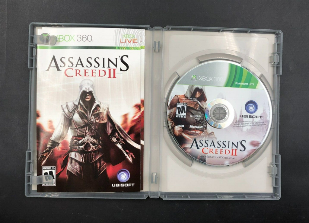 Assassin's Creed II - Platinum Hits (Microsoft XBOX 360) in Case w/ Manuals
