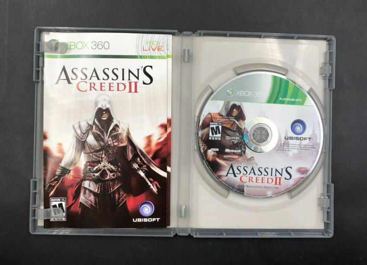 Assassin's Creed II - Platinum Hits (Microsoft XBOX 360) in Case w/ Manuals