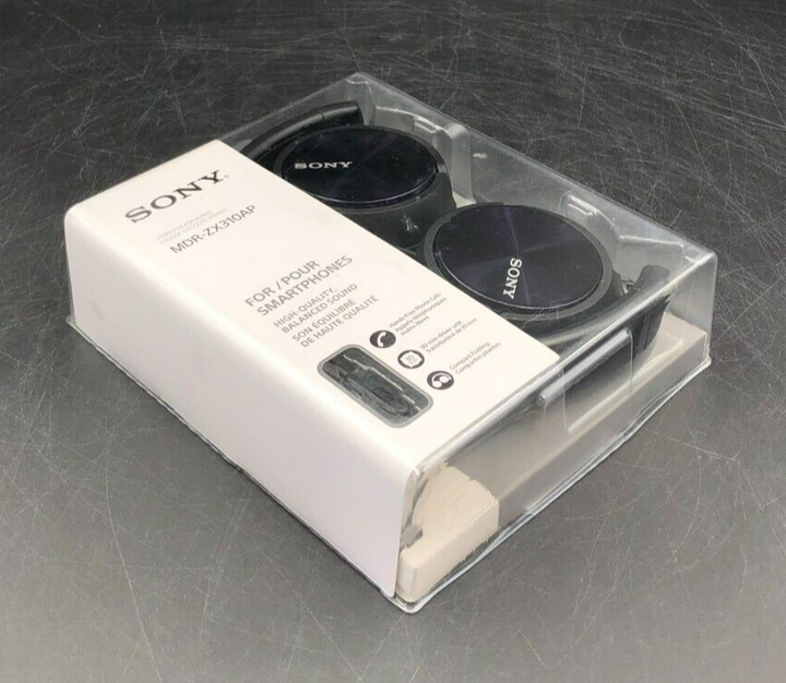 Sony MDR-ZX110 Stereo On-Ear Wired Headphones (Black) - NEW