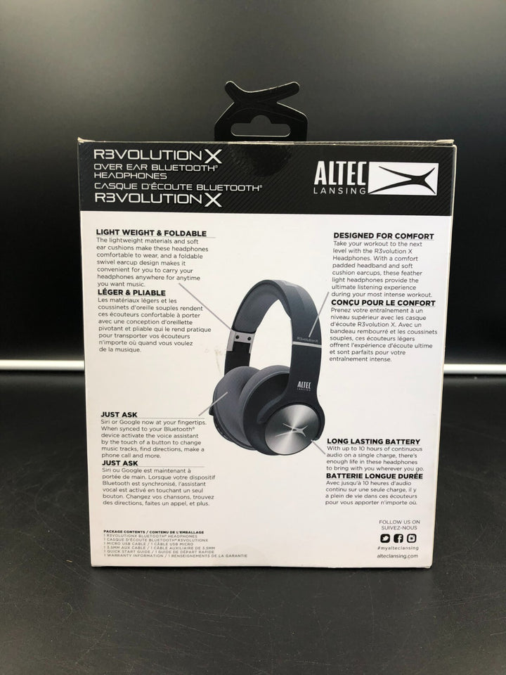 Altec Lansing R3volution X Wireless BT Headphones - NEW