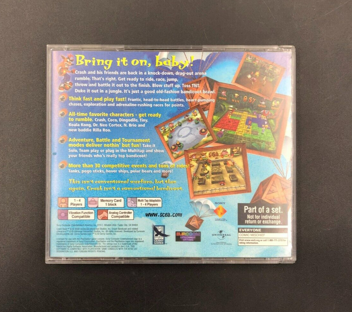Crash Bash - Collector's Edition (Sony PlayStation, PS1) in Case w/ Manual