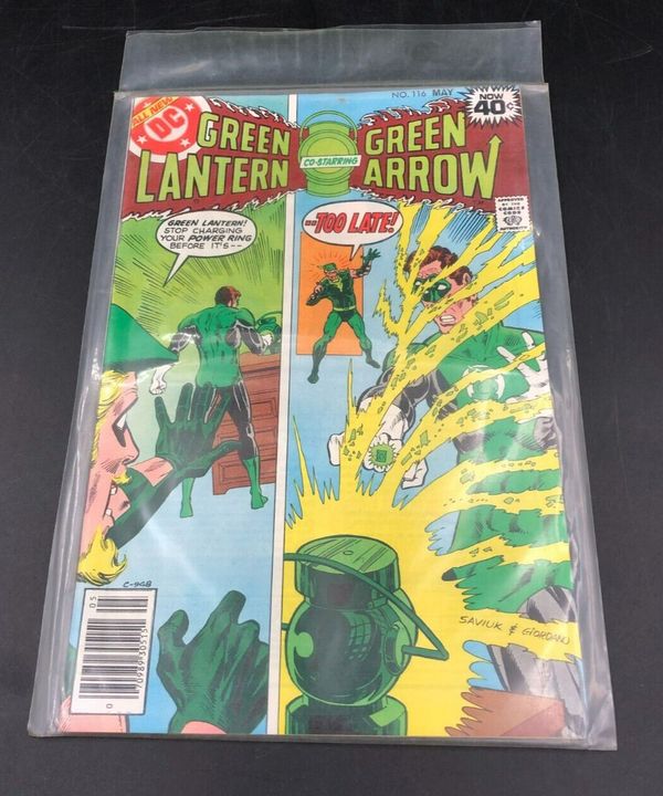 DC No.116 GREEN LANTERN Co-Starring GREEN ARROW Comic Book