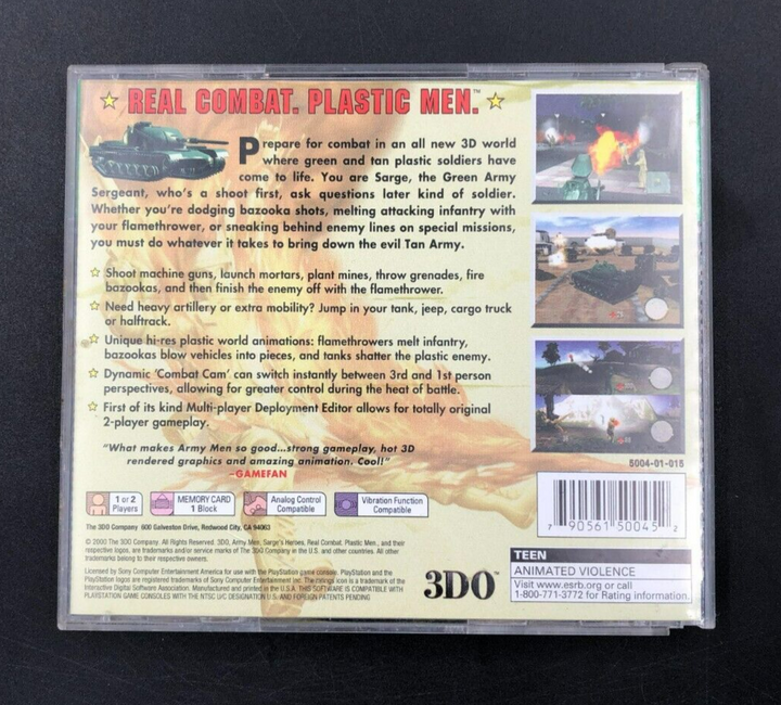 Army Men 3D Sony Playstation 1