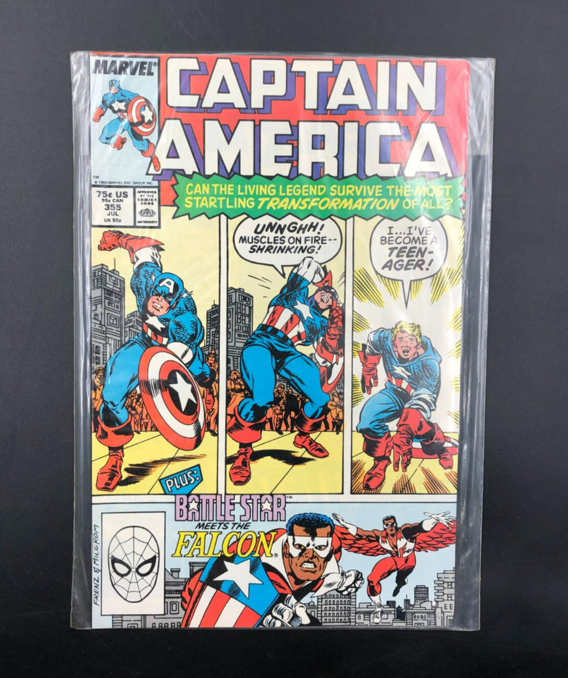 Captain America Issue #355 (Marvel Comics) Comic Book Bagged