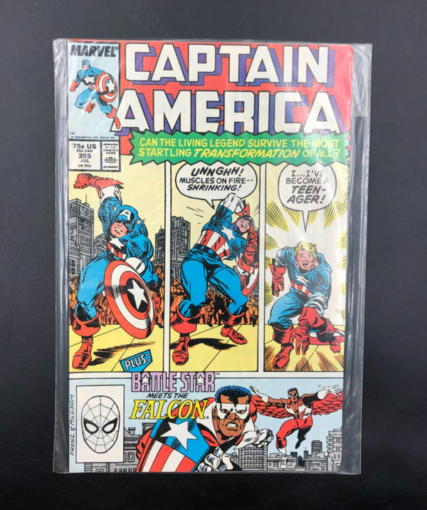 Captain America Issue #355 (Marvel Comics) Comic Book Bagged